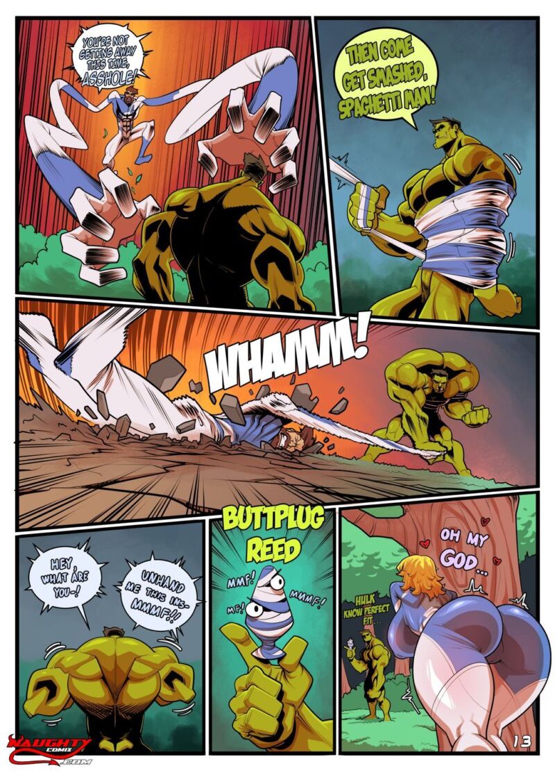 Image for the Tweet beginning: The Insatiable Hulk Page 13
Art: